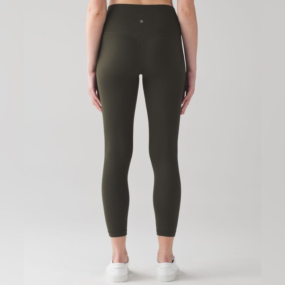 Lululemon Align Pant 25”, size 4 Dark Olive